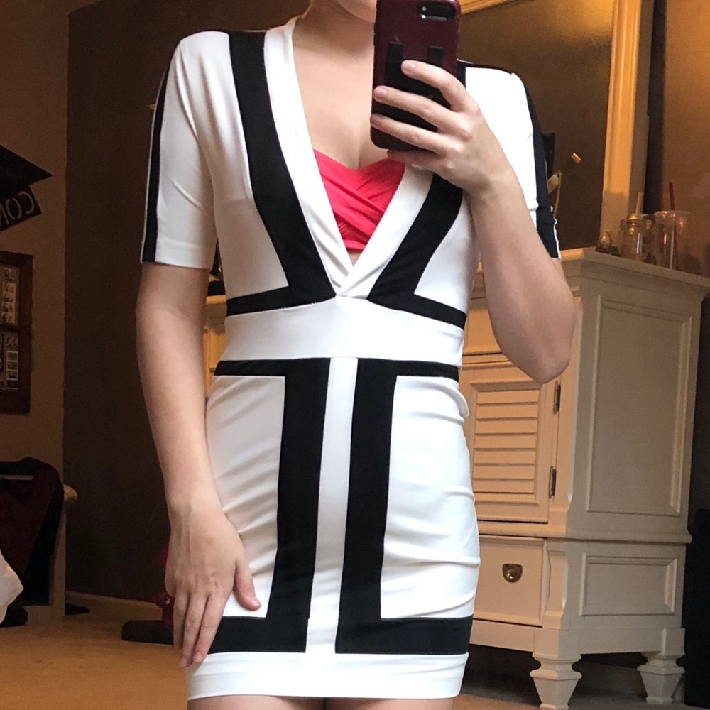 B&W dress